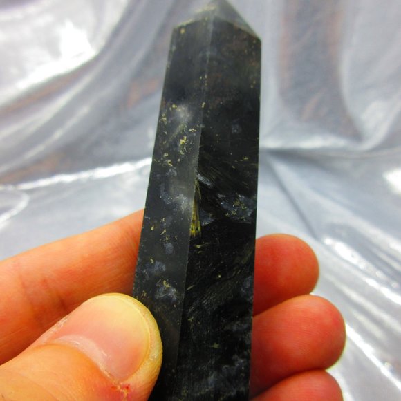 Astrophyllite Polished Tower Generator Crystal Meditation Tool - Picture 5 of 8